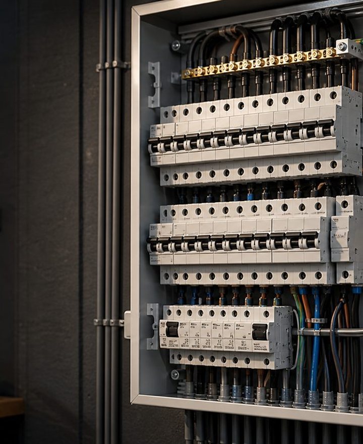 Neat distribution board wiring
